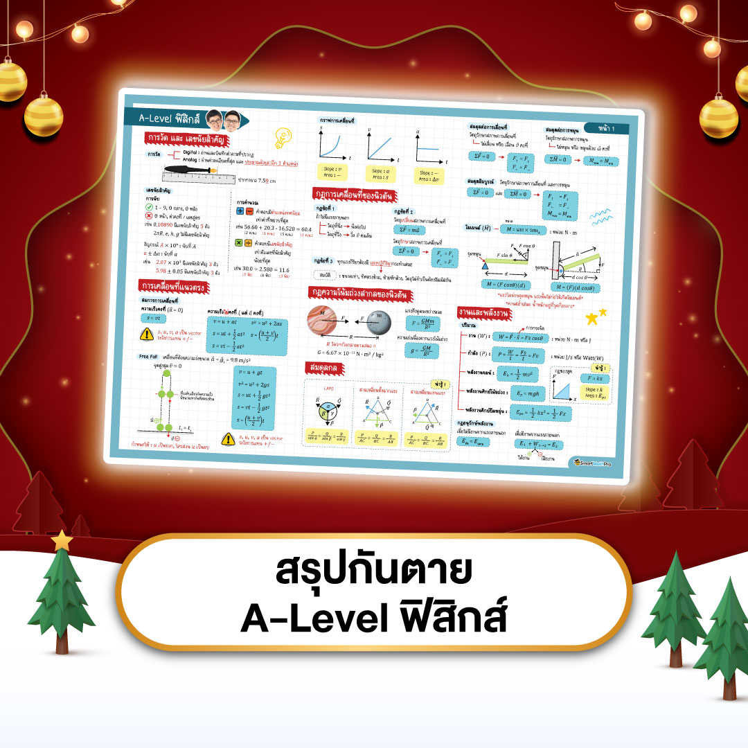 สรุปกันตาย A-Level ฟิสิกส์