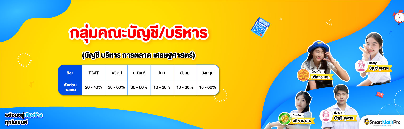 กลุ่มคณะบัญชี บริหาร เศรษฐศาสตร์